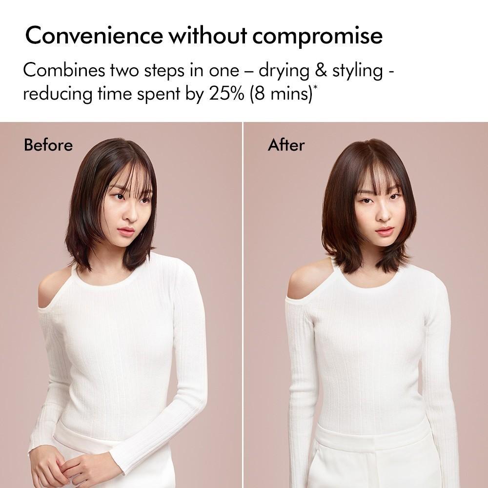 Выпрямитель для волос 2 В 1 Портативный для влажных и сухих волос Профессиональные инструменты для укладки волос Фен и выпрямитель