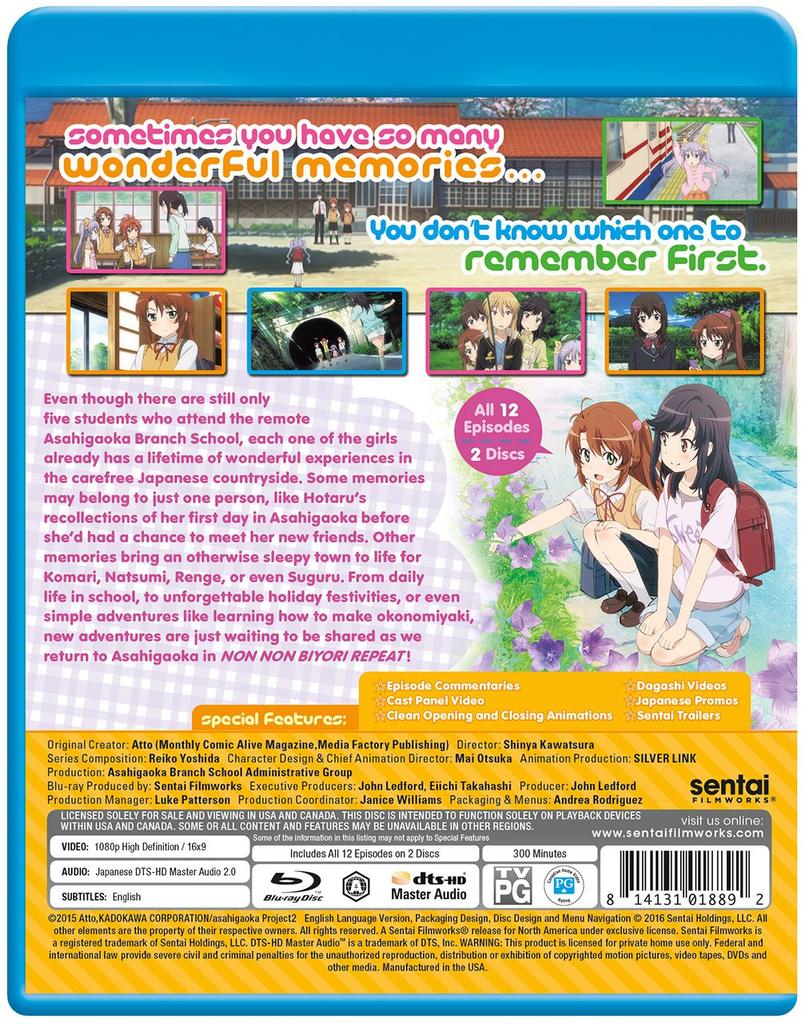 Non Non Biyori Repeat [Blu-ray] [Импорт]
