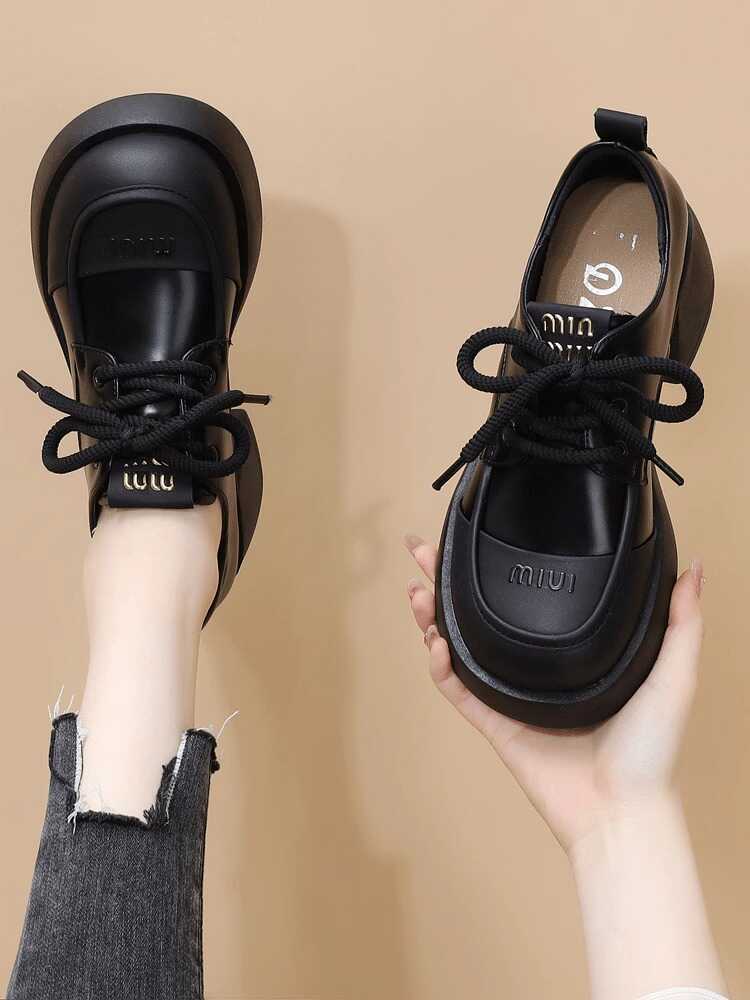 Маленькие кожаные туфли в британском стиле, женские черные туфли, мокасины, универсальная платформа, женская обувь Мэри Джейн