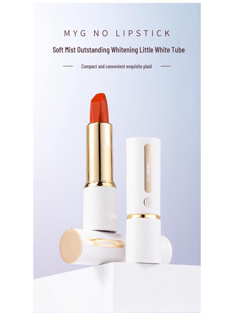 MYG Матовая помада с антипригарным покрытием: Легкое нанесение, Стойкий, Увлажняющий