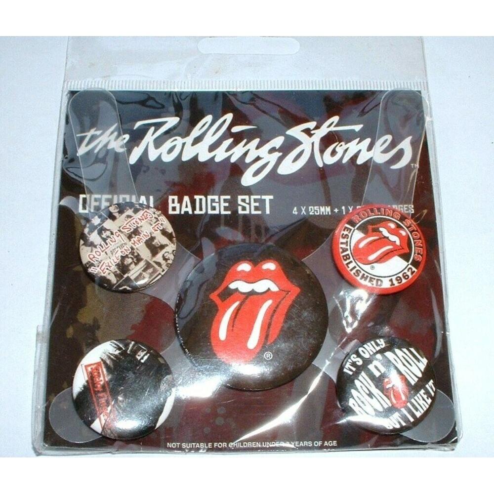 The Rolling Stones Классический набор значков (Пакет из 5)