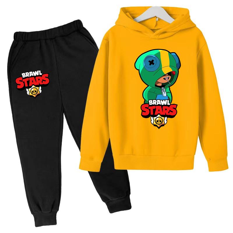 New Children's Sports Outfit Set- T-shirt+pants Featuring Cartoon and Anime Game Patterns Suitable for Boys and Girls