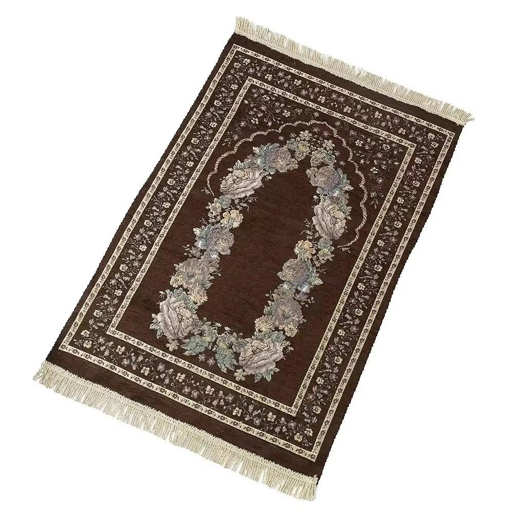 Praying Carpet Fabric Muslim Prayer Rug Muslim Prayer Mat Padded Soft Portable Prayer Mat for Church Hall