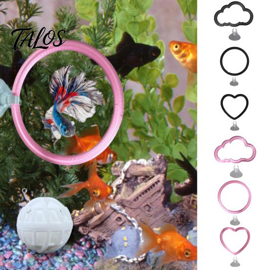Betta Fish Training Loop 1/3Pcs Exercise Ring with Suction Cup, Feeding Ring, Tank Enrichment Toy, Aquarium Accessories Pet Boredom Relief Toy