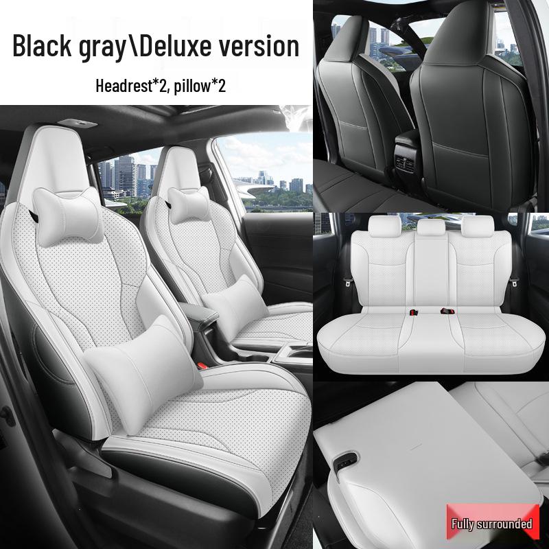 Чехлы на сиденья Toyota Corolla Ruifang: Универсальная, для круглогодичного использования, подходит для 26 моделей, полностью закрытый салон, чехлы на сиденья и коврик.