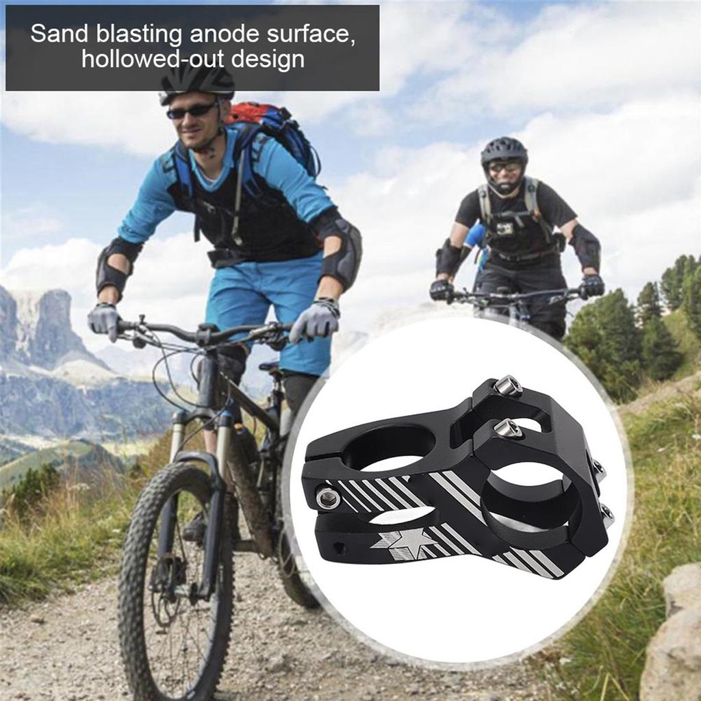 31.8mm Mountain Road Bike Handlebar Stems Aluminum Alloy Bar Stem Black