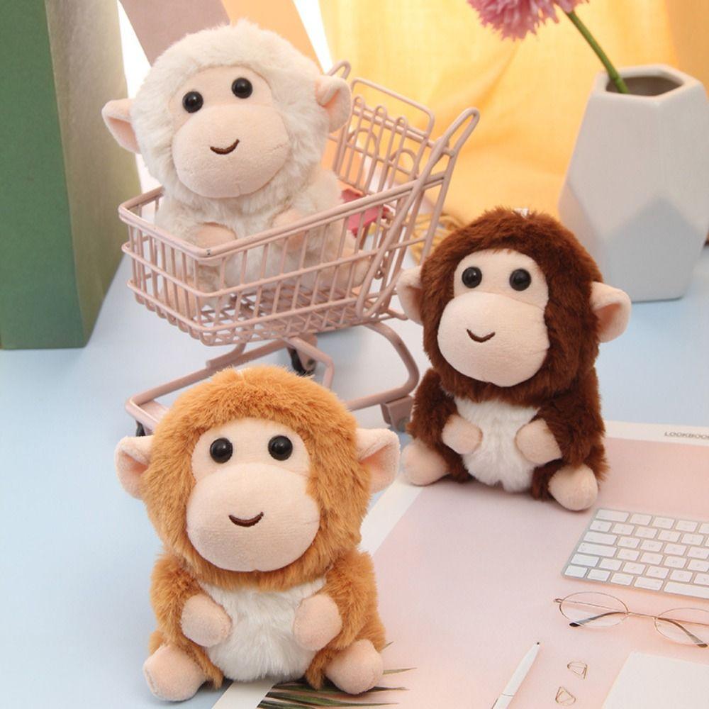Plush Doll Monkey Plush Toy Soft Fur Monkey Car Pendant Little Monkey Pendant Bag Pendant