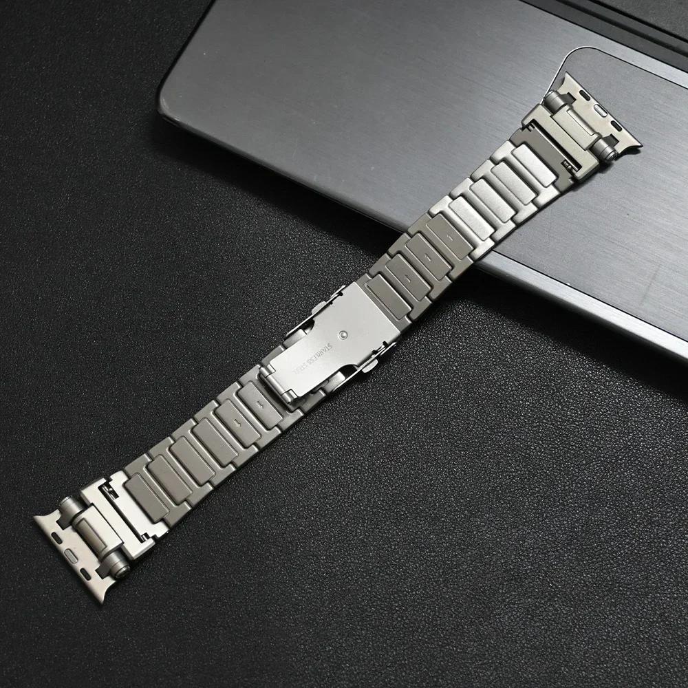 Титановый ремешок для Apple Watch Ultra 3 2 49 мм Браслет Серия 11 10 46 мм 8 9 7 se 6 Ремешок для iWatch ultra 49 44 мм 45 мм Браслет