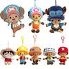 Оригинальный плюшевый кулон One Piece, милый и мягкий брелок с мультяшным персонажем