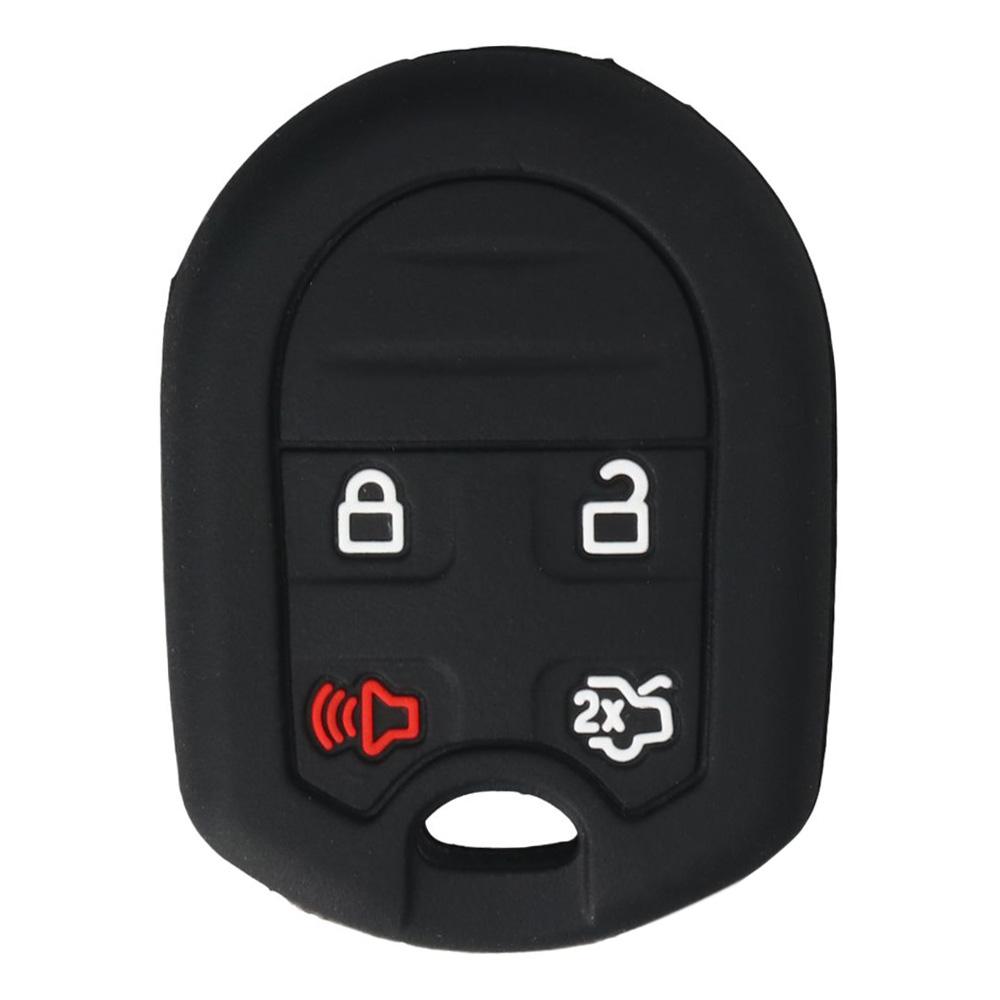 4/5 Buttons Silicone Case Durable Car Key Shell Accessories Car Key Cover for Ford Car