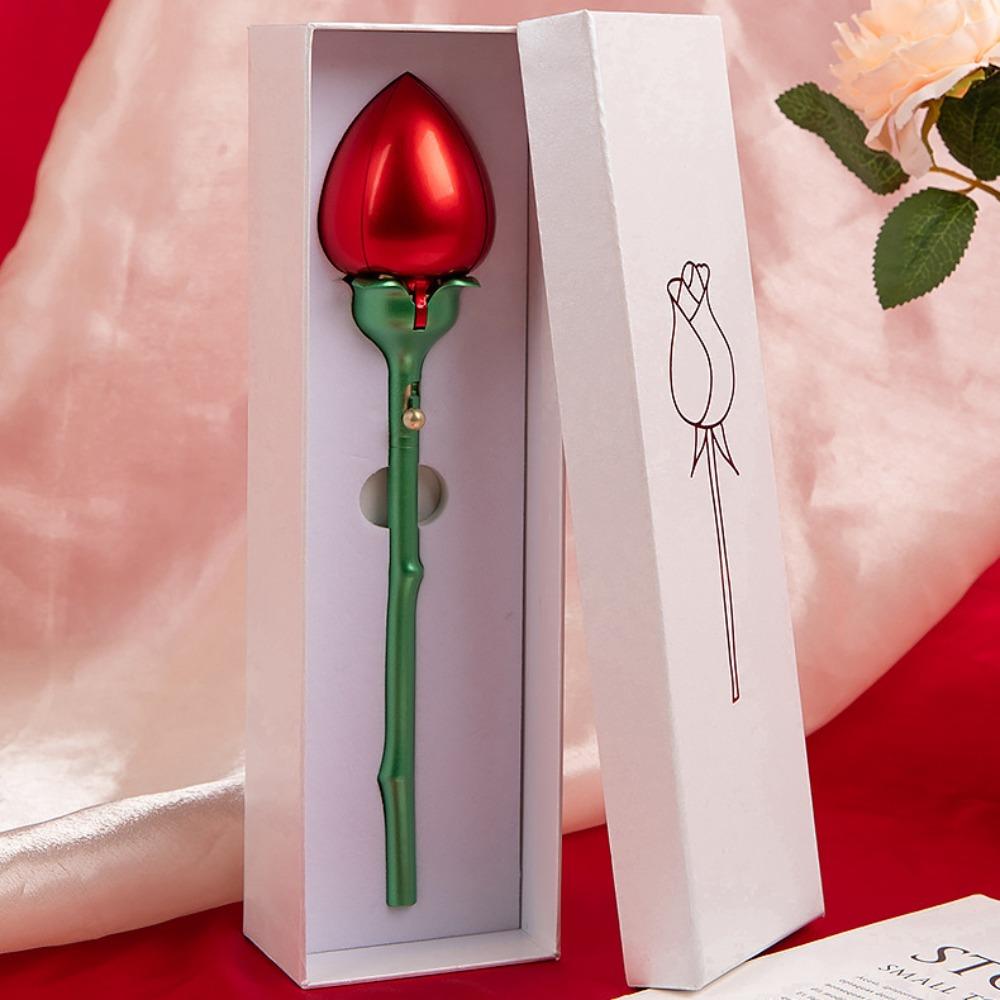 Dustproof Auto Blooming Jewelry Box Elegant Rose Ring Box Flower Proposal Ring Box Gift