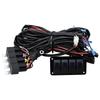 12V 16AWG 4-Gang LED Light Bar Wiring Harness Kit 720W Relay Fuse