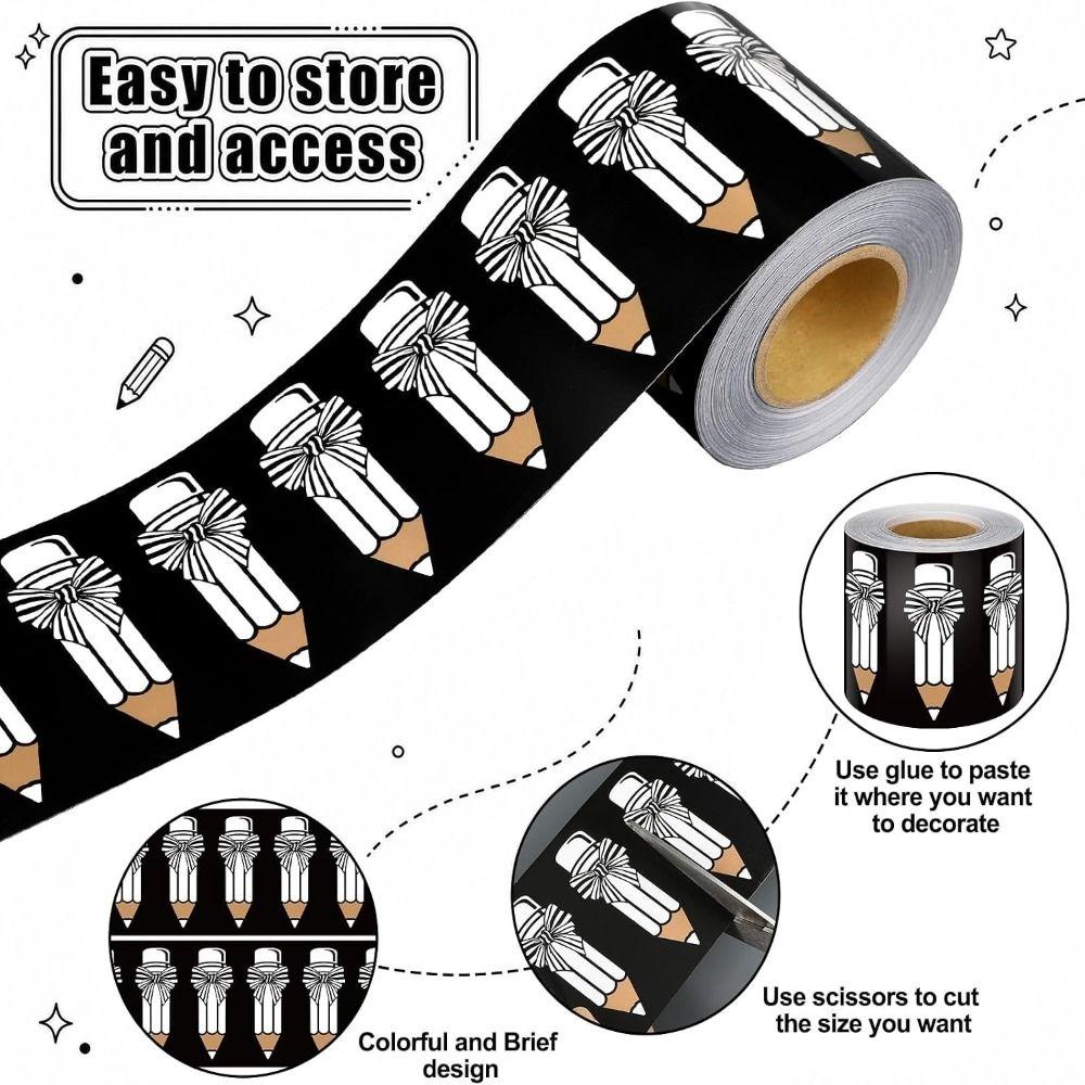 Self Adhesive Classroom Border Trim 10m Decorative Border Sticker Classroom Decorating