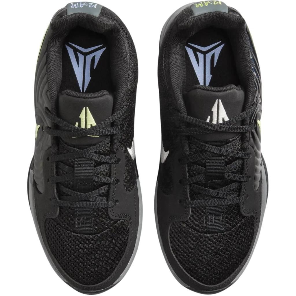 Новые детские баскетбольные кроссовки Nike Ja 2 с низким верхом, дышащие, противоскользящие и износостойкие, черно-серого цвета, для подростков FV5633-001