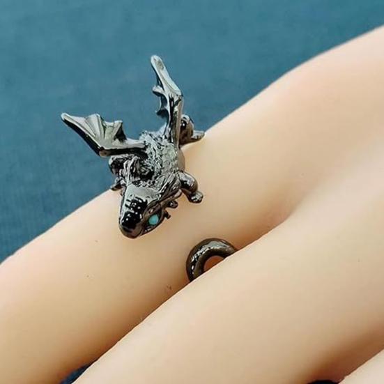 Кольца для натяжения ниток Dragon Crochet Регулируемые кольца для вязания крючком с металлическими спиральными маркерами петель Кольцо-держатель пряжи Dragon с коробкой для хранения