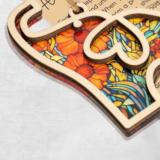 Yousheng 1/2Pcs Elephant Pendant Wooden Hanging Ornament with Lanyard Easy To Hang Elephant-Shaped Pendant Friendship Gifts