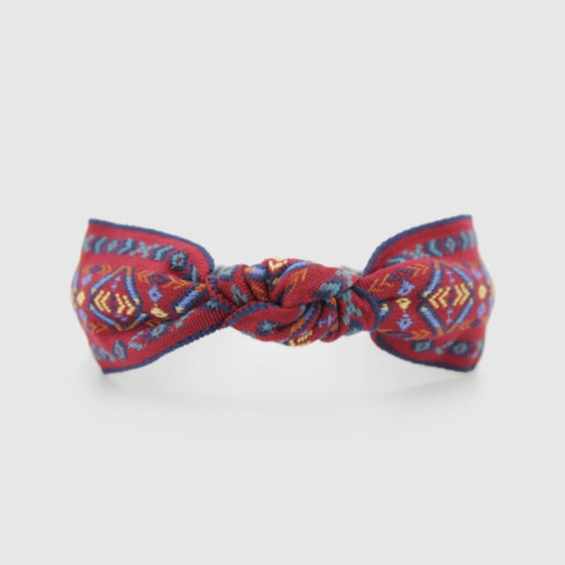 LALA Богемная импортная повязка для волос - Винный