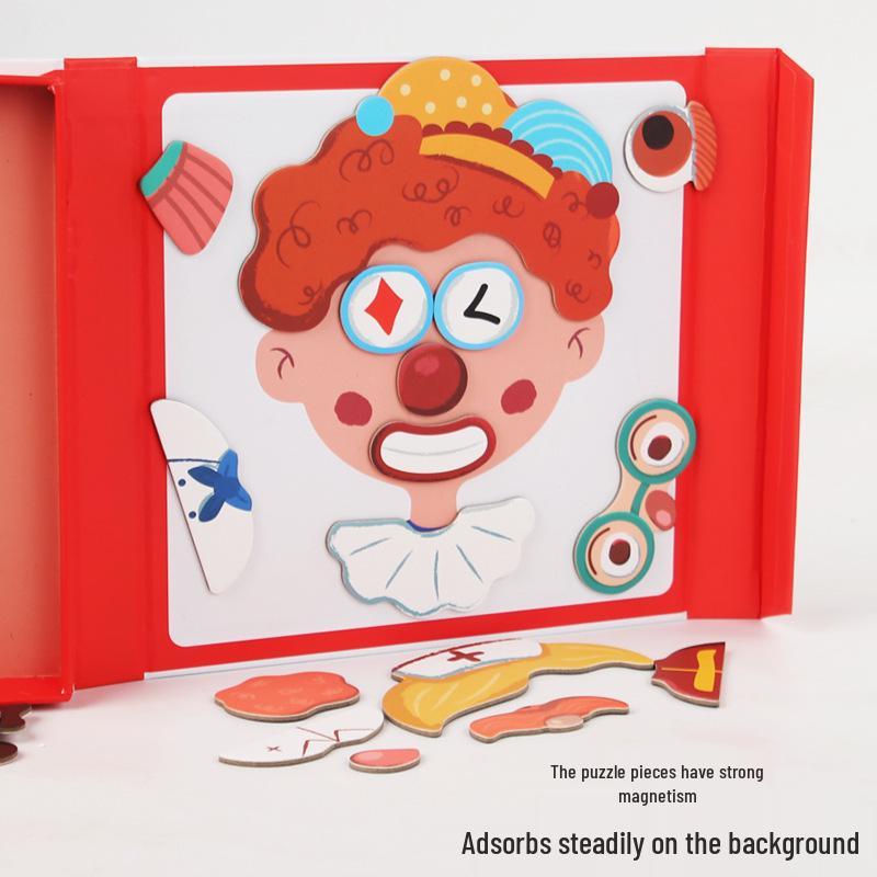 Cross-Border Children's Magnetic Educational Puzzle Set: Transportation, Characters, Ocean & Dress-Up Themes