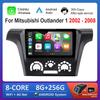 Автомобильный радиоприемник, мультимедийный проигрыватель 9 дюймов для Mitsubishi Outlander 1 2002 - 2008 Android 4G Navi GPS WIFI IPS сенсорный экран DSP стерео