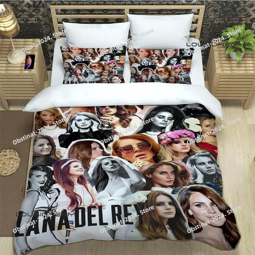Постельное белье с принтом Lana Del Rey с наволочкой, мягкое одеяло, мягкое покрывало на односпальную, двуспальную, queen, super king-size размеры, роскошный подарок на день рождения