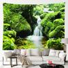 Natural Forest Trees Tapestry Fantasy Star Pendant Room Decoration Landscape Tapestry Bedroom Living Room Decoration