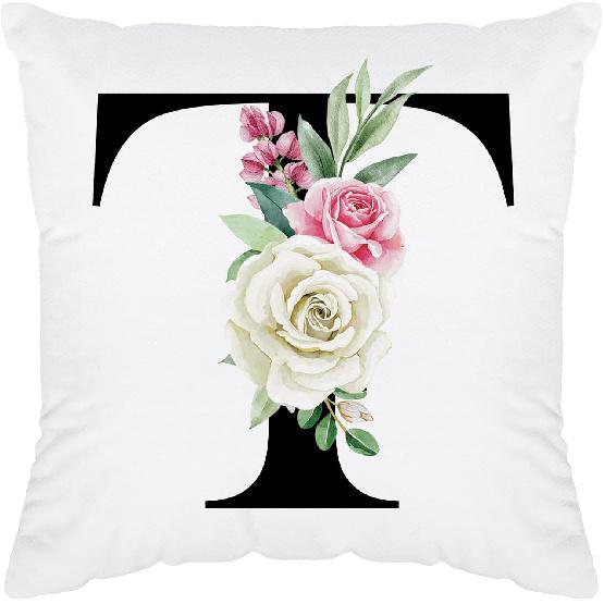 Initial Pillow Covers 18x18 - Monogram L Pillow Cover, Initial Letter Throw Pillow Cover, Monogram Pillow Case L, Monogrammed Gifts for Women, L