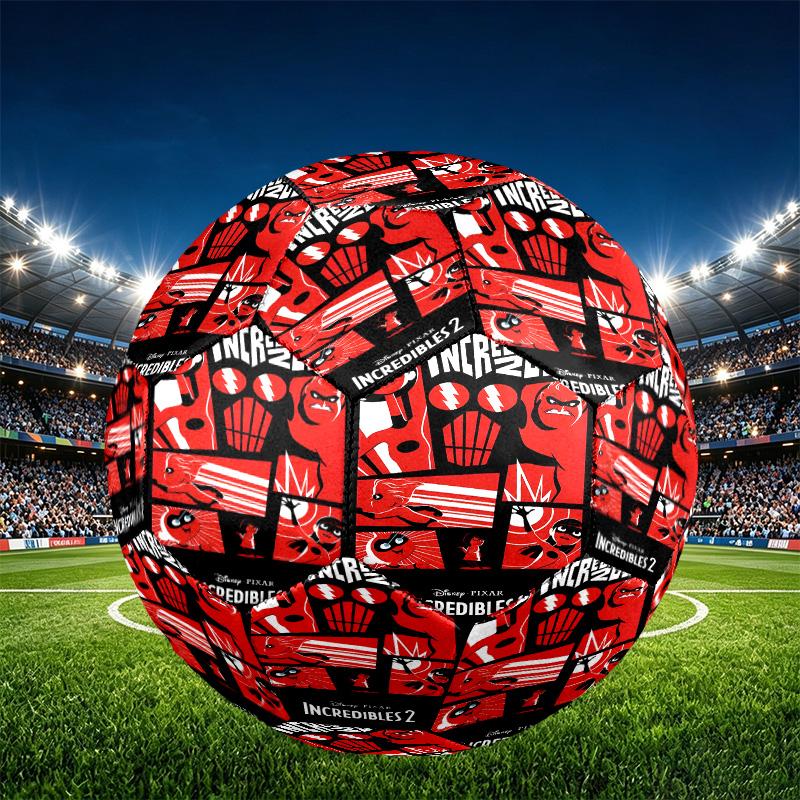 Incredibles Print Size 5 Soccer Ball, PU Wear Resistant Football for Match Training and Daily Practice, Birthday Gift for Soccer Fans