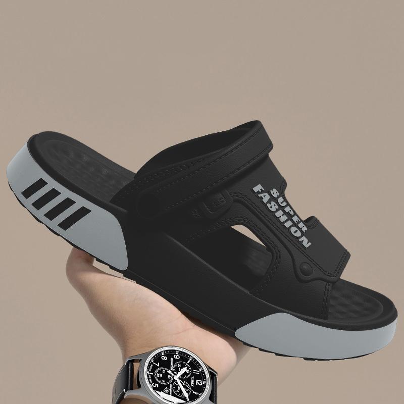 Мужские тапочки летние EVA мягкая подошва платформа шлепанцы сандалии для дома улицы ходьбы пляжная обувь вьетнамки мужская домашняя обувь