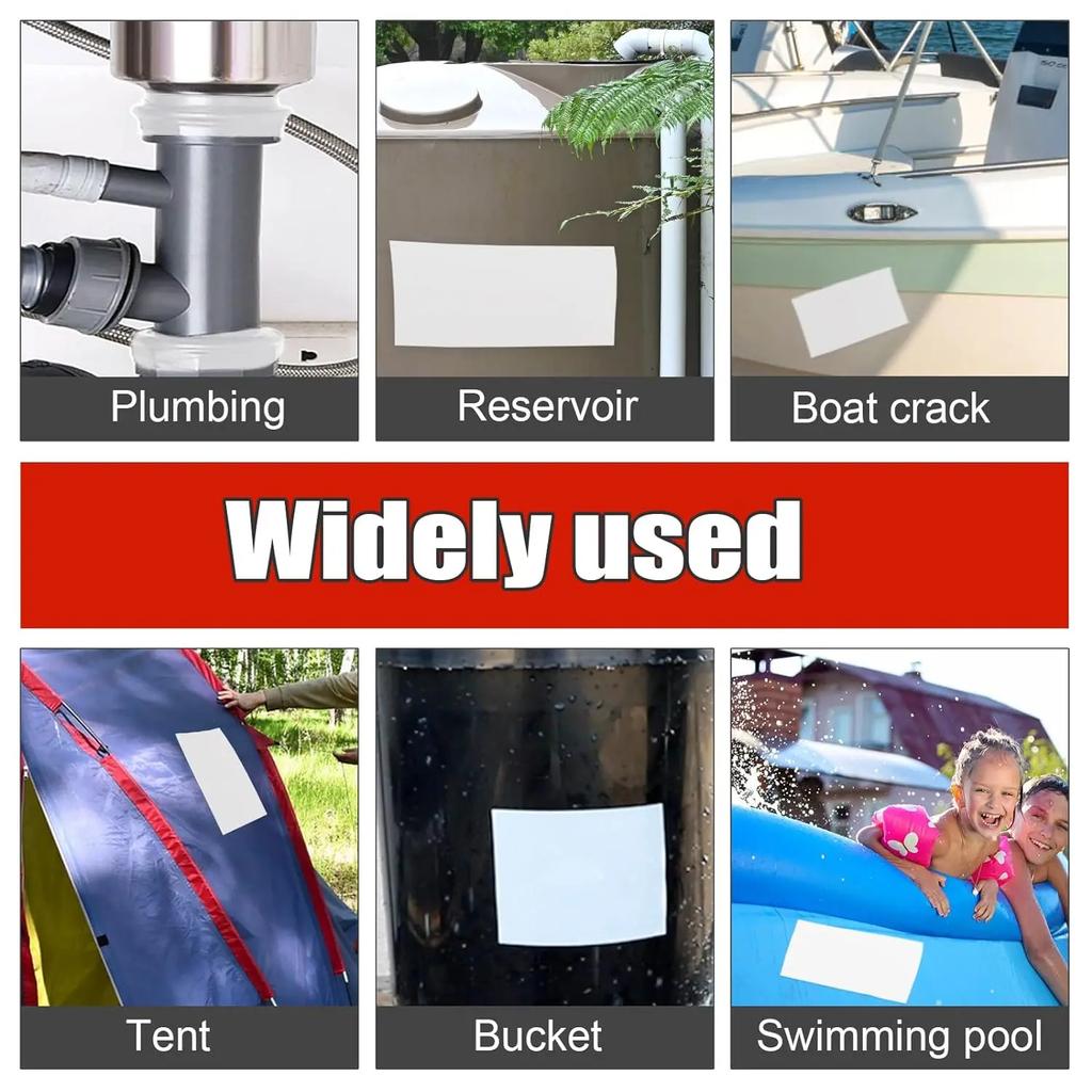 Ремонтная лента многоцелевая водонепроницаемая прочная подводная лента для герметизации утечек для садовых труб, бассейнов, быстродействующая лента для устранения утечек, новая