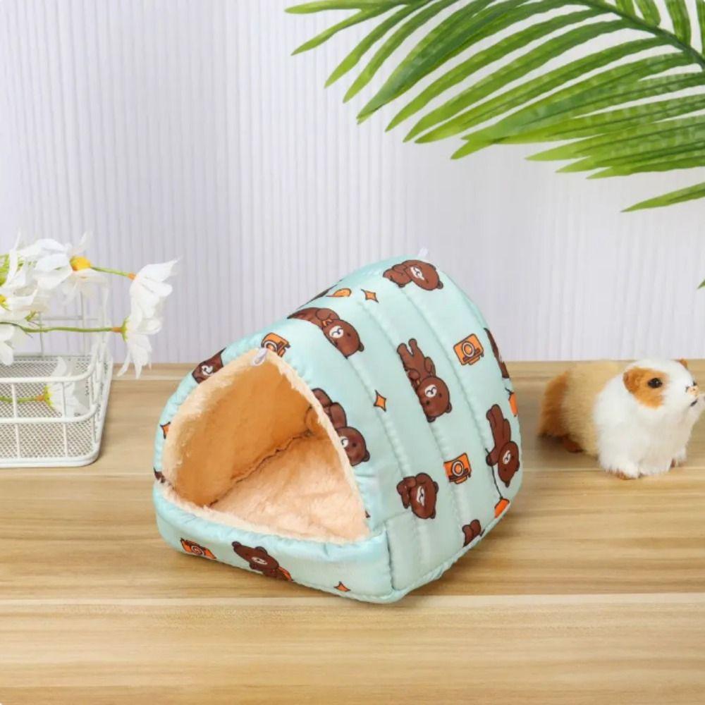Hanging Hamster Warm Nest Cotton/Canvas Hamster Hammock Cute Hamster House  Winter