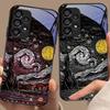 Ретро Масляная Живопись Для Samsung Galaxy S 8 9 10 20 Plus 21 FE 22 23 24 Ultra S7 Edge Черный Чехол для Телефона из Закаленного Стекла Твердый Чехол