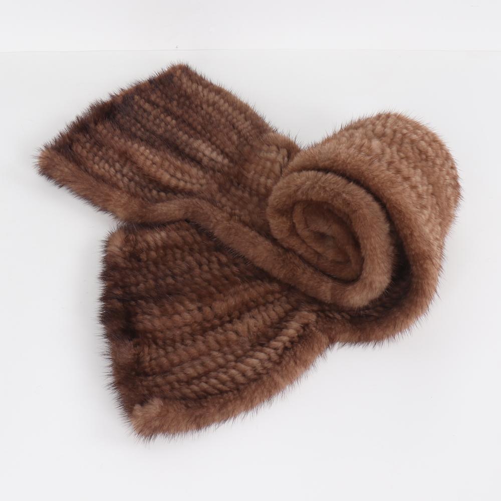 Горячая Распродажа Зимний Женский Теплый Вязаный Шарф из Натурального Меха Норки Натуральная Роскошная Шаль из Меха Норки Женский Длинный Стиль Шарфы из Натурального Меха Норки