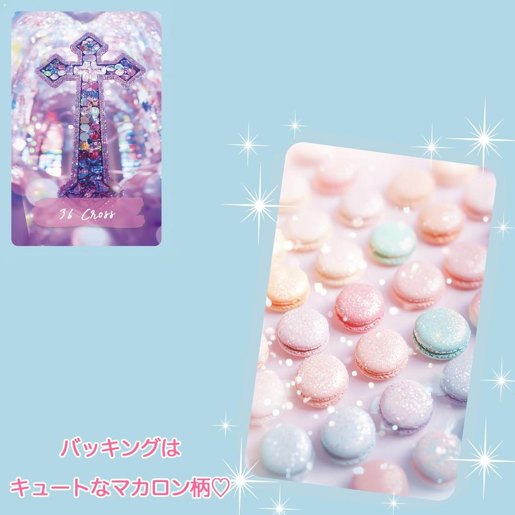 [Officially Imported, Limited Quantity] Girl's Dream Lenormand | Lenormand Cards, 49-Piece Set [Includes Drawstring Pouch] | 56 X 87mm Black Cardstock