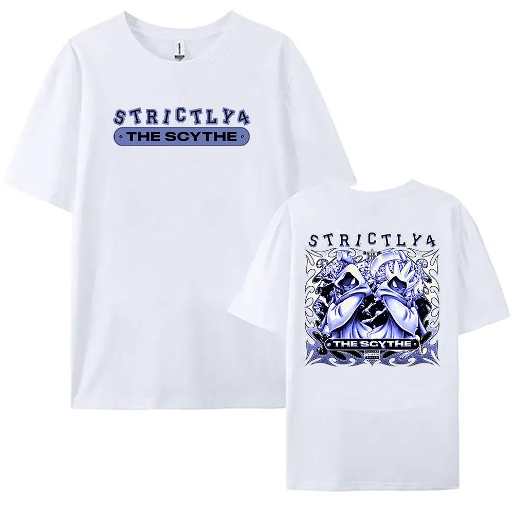 Футболка Denzel Curry Strictly 4 The Scythe Летняя с коротким рукавом Хлопковая Женская Футболка Унисекс Уличная Одежда Дизайн Рэпера Принт Футболки