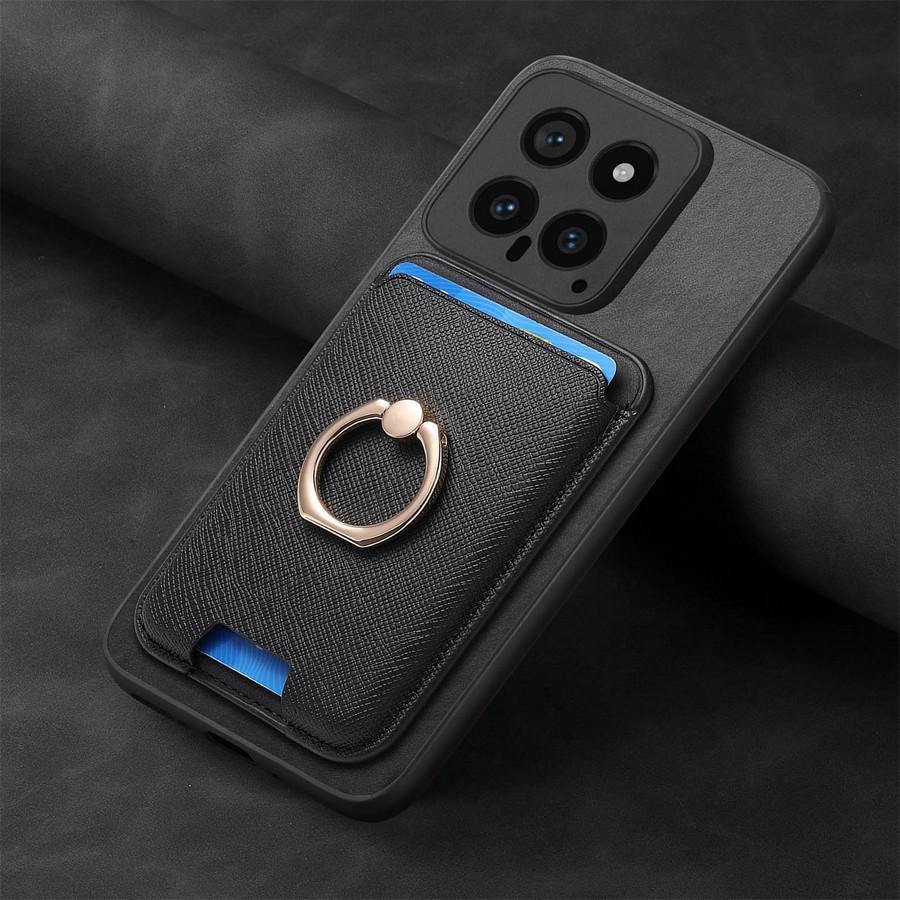 2 в 1 Masafe держатель для карт чехол для телефона Xiaomi 14T Pro 13T кожаный чехол беспроводная зарядка защитная задняя крышка для Xiaomi 15 Pro 14 Ultra Чехлы