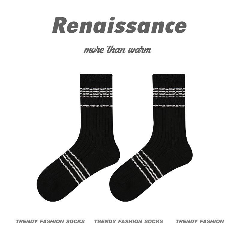 Женские носки Renaissance Polka Dot Mid-Tube Socks - Милый стиль осень/зима, толстые и теплые, имитация норки