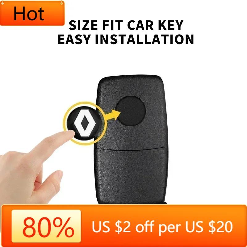 Interior Stickers For Renault Clio Koleos Megane Espace 3 QM6 Kadjar Captur Scenic Fluence Accessories 14mm Car Remote Control K