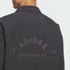 adidas Повседневная спортивная серия с логотипом и воротником-стойкой, свободная удобная куртка для мужчин, черная JN0114