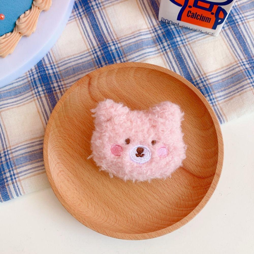 Cute Plush Bear Brooch Soft Clothes Badge DIY Decoration Accessories Animal Brooches  Girl