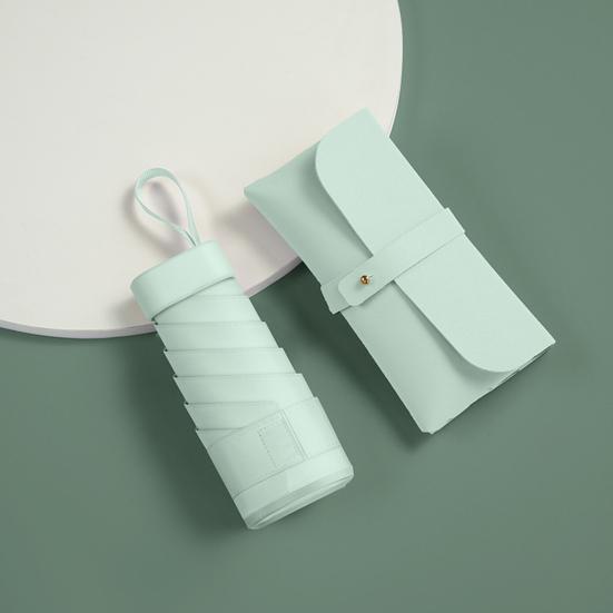 Мини-зонт с защитой от УФ-излучения, портативный солнцезащитный зонт, ветрозащитный, легкий, водонепроницаемый, складной зонт от солнца и дождя