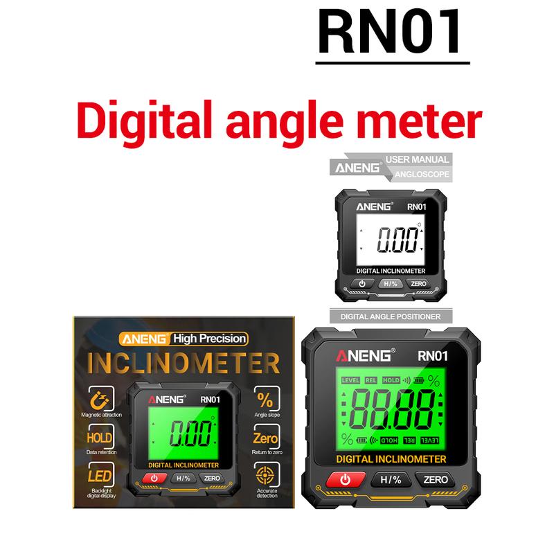 Multi Functional Digital Angle Finder Tool 360 Degree Flip Measurement Four Sided Magnetic Tilt Box Level Gauge Slope