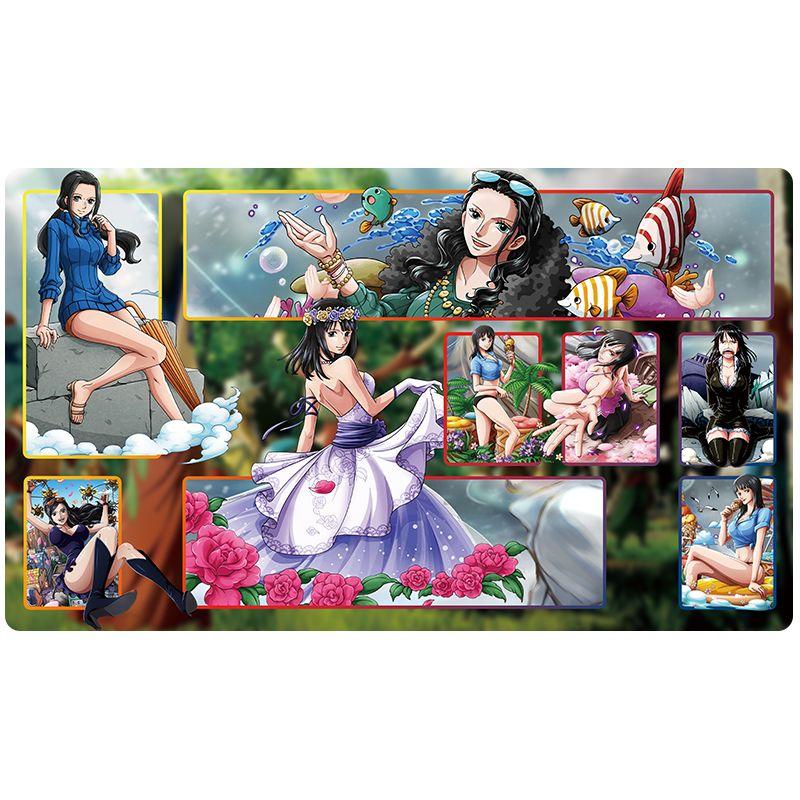 Игровой коврик One Piece OPCG  Дизайн с Луффи, Зоро, Нико Робин  Аниме TCG Настольный коврик для карточных игр Защита стола Праздничный подарок