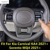 Декоративная накладка на рамку руля автомобиля, отделка для Kia Carnival KA4 / Sorento MQ4 - 2024 Аксессуары из углеродного волокна, интерьер