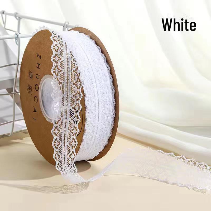 Лента из кружева ручной работы с узорами в виде бабочек и цветов, 50 ярдов — идеально подходит для самостоятельного изготовления и праздничной упаковки