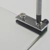 2pair Flush-fitting Glass Door Hinges Shaft Hinge Glass Clip Durable Glass Pivot Hinge  Cabinet