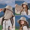 Lightweight Detachable Face Cover Hat Water-Resistant Fishing Hat  for Women & Men