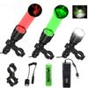Hunting Flashlight C8 Green/Red/White Powerful Tactical Torch Airsoft Rifle Scope Scout Torch Lamp+Mount+switch+18650+Charger
