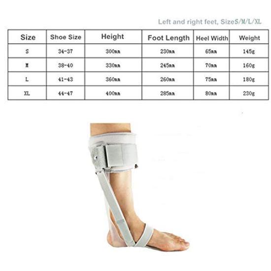 HYP Ankle Ankle Drop Brace for Ankle Medical Foot Care Interior and Exterior Stroke Hemiplegia Rehabilitation Ankle Joint Stabilizer Right Brace,