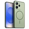 Однотонный матовый чехол из ТПУ для Xiaomi Redmi Note 14 5G 4G с декоративным принтом кольца в стиле MagSafe