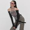 Y2K сексуальные кружевные сетчатые прозрачные футболки с готическим принтом с длинным рукавом трикотажные топы в стиле пэчворк винтажные женские летние уличные модели